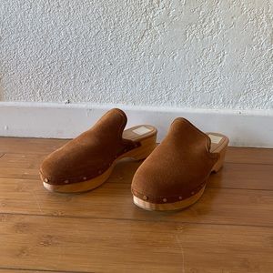 Dolce vita brown suede mule